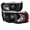 Spec-D Tuning 02-05 Dodge Ram Projector Headlight Black Housing 2LHP-DGP02JM-RS - alternate 1